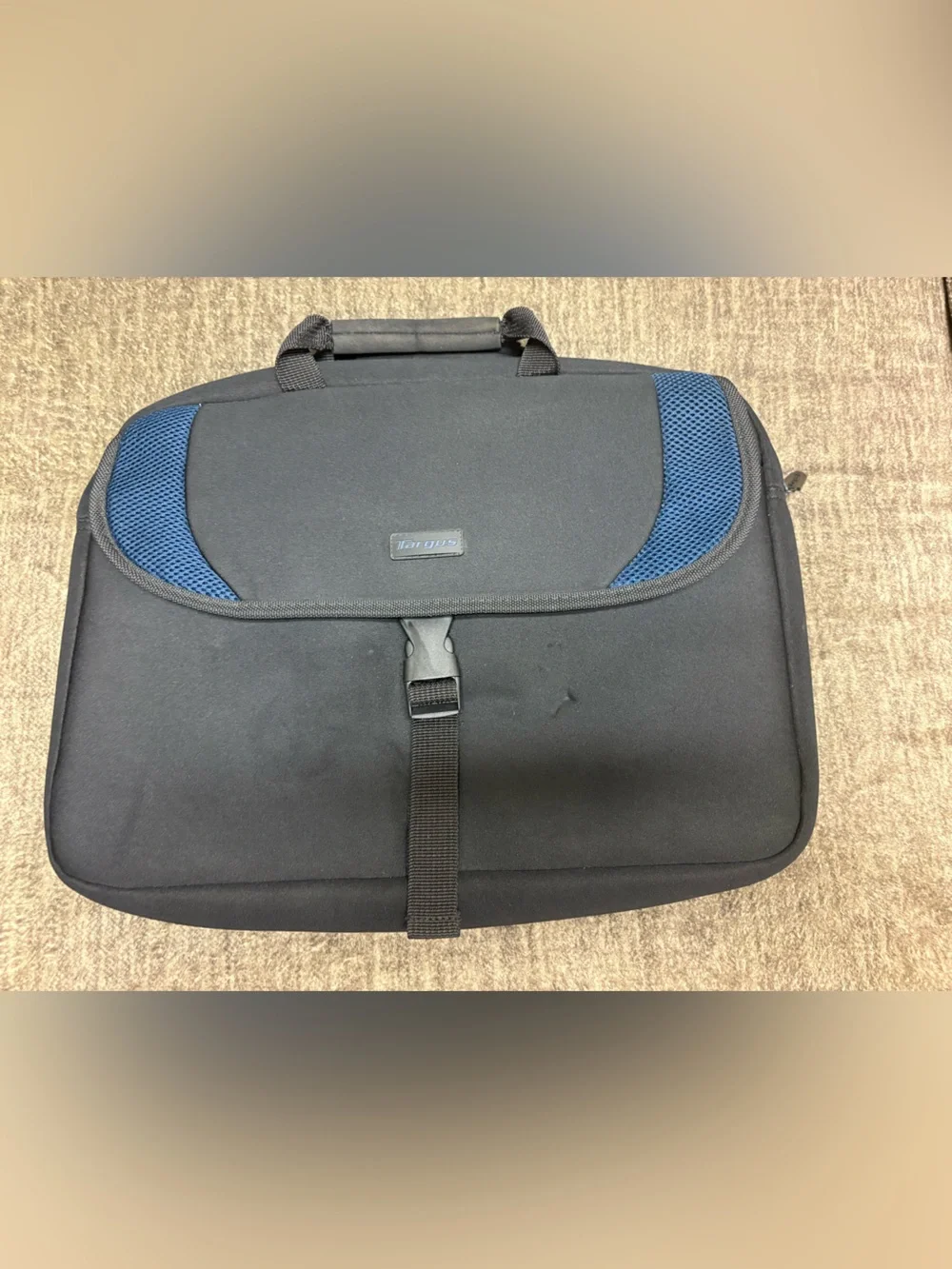 Targus Black and Blue Laptop Briefcase with Padded Handle